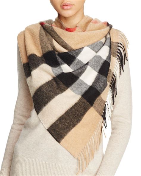 burberry cashmere wrap|Burberry check cashmere scarf sale.